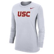 USC Trojans Women's Nike Dri-Fit Cotton Long Sleeve T-Shirt